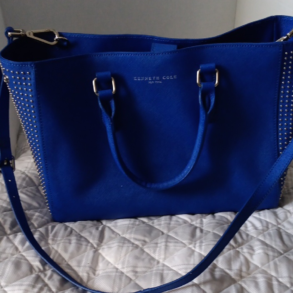 Kenneth Cole Blue Studded Women's Bag